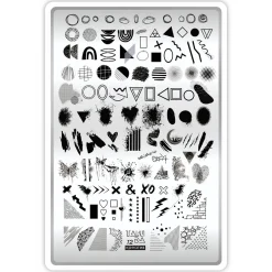 Grande Plaque de STAMPING + Pochoir - Creative | Taki Da Online