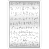Grande Plaque de STAMPING + Pochoir - Silhouettes | Taki Da Sale