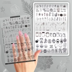 Grande Plaque de STAMPING + Pochoir - Florarium | Taki Da Sale