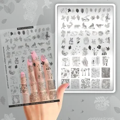 Grande Plaque de STAMPING + Pochoir - Automne | Taki Da Sale