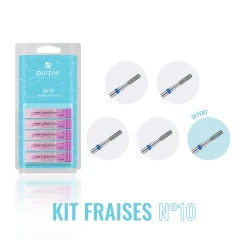 KIT DE FRAISES N°10 : 4 embouts P3024 + 1 offert - Purple | Purple Professional New