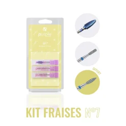 KIT DE FRAISES N°7 : 2 embouts + 1 offert - Purple | Purple Professional Outlet