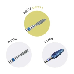 KIT DE FRAISES N°7 : 2 embouts + 1 offert - Purple | Purple Professional Outlet