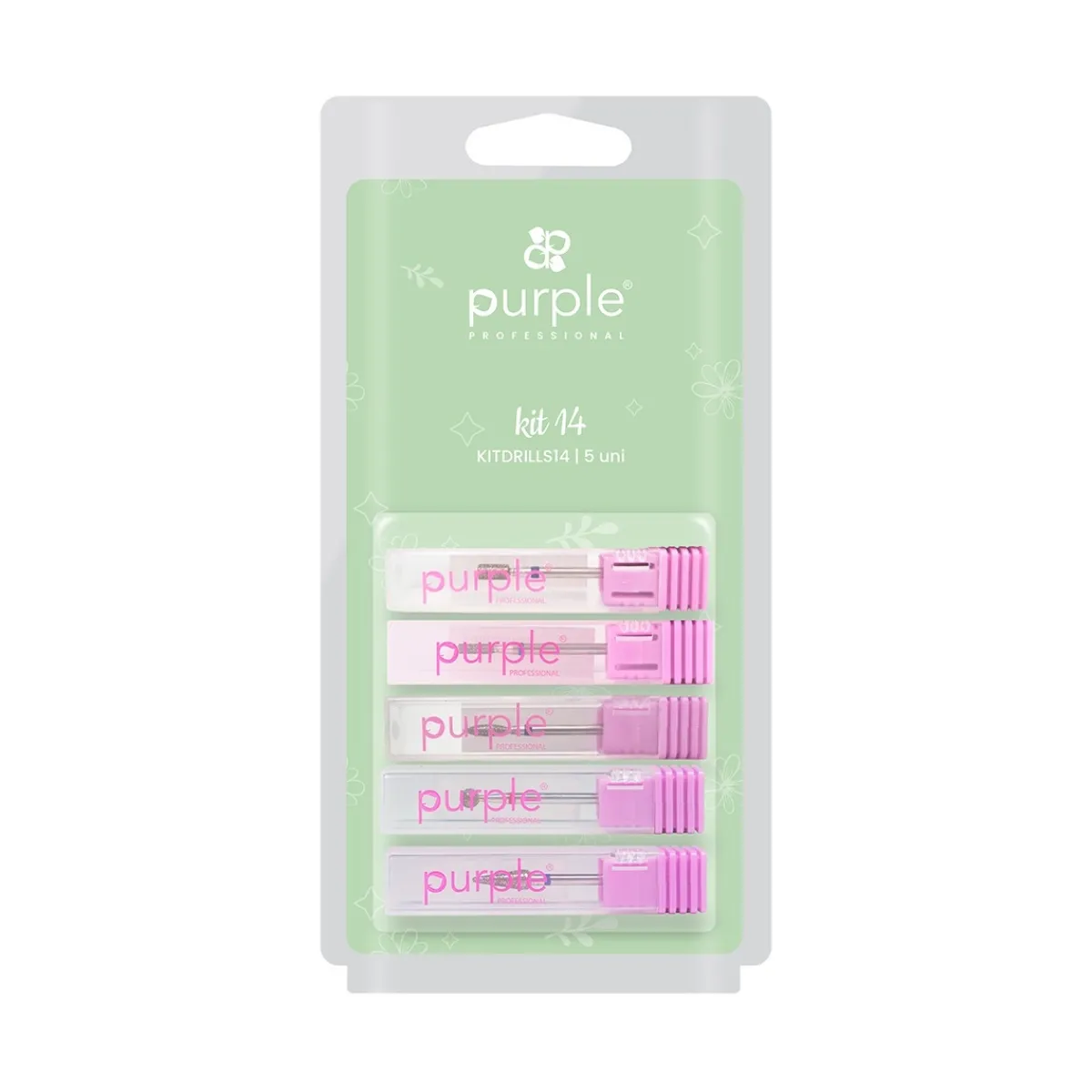 KIT DE FRAISES N°14 : 4 embouts + 1 offert - Purple | Purple Professional Outlet