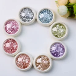 Kit de Paillettes pastel - 8 Pots | Fraise Nail Shop Online