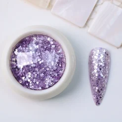 Kit de Paillettes pastel - 8 Pots | Fraise Nail Shop Online