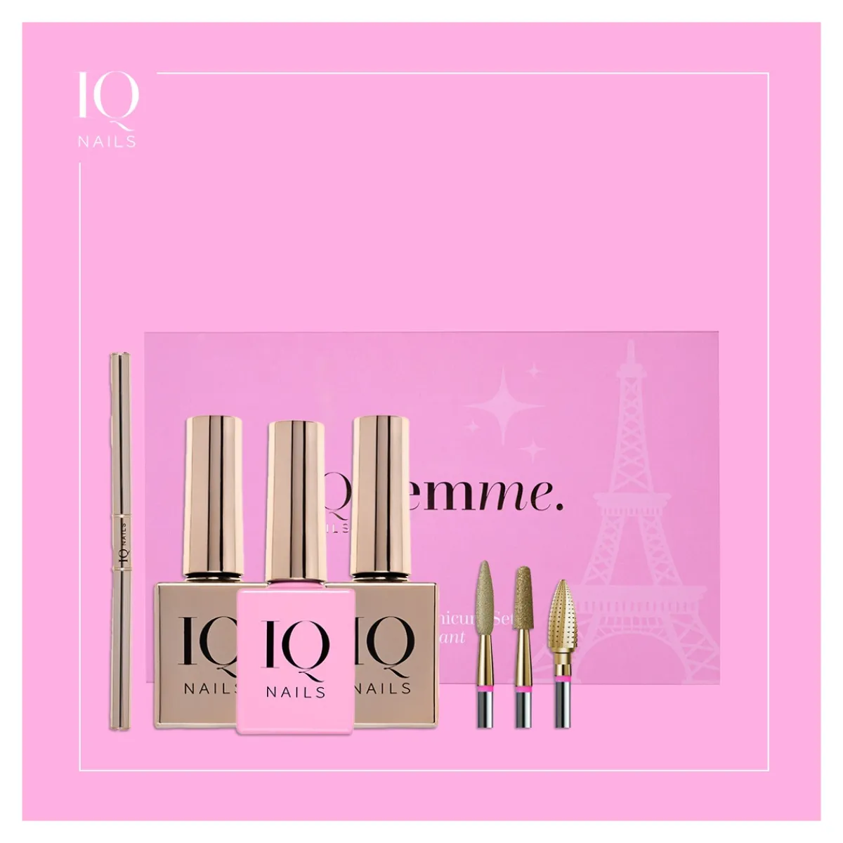 Kit FRENCH MANUCURE "Brilliant" - | IQ Nails Best