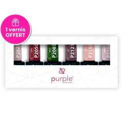 KIT N°4 : set de 6 vernis semi-permanents (1 offert) | Purple Professional New