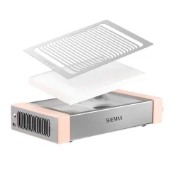 NEW ! Aspirateur de table Style PRO sans sac avec filtre - Pêche | Shemax Outlet