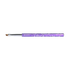 PINCEAU BISEAUTÉ en Nylon pour ONE STROKE N°4 M - Manche Métallique | Purple Professional Best