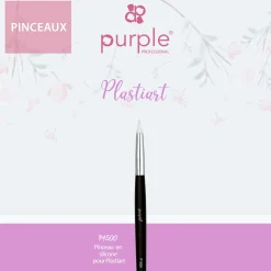 PINCEAU EN SILICONE pour Nail art et Plastiart | Purple Professional Best