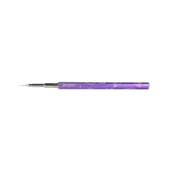 PINCEAU NAIL ART en Nylon Traits fins 7 mm - Manche métallique | Purple Professional Online