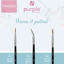 PINCEAU NAIL ART en Nylon N°6 | Purple Professional Sale