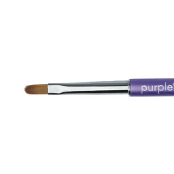 PINCEAU OVALE PLAT POUR APPLICATION DU GEL N°4 Manche métallique | Purple Professional Fashion