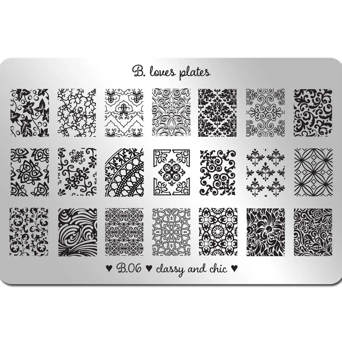 Plaque de STAMPING XL - Classy and Chic | B. Loves Plates Outlet