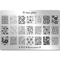 Plaque de STAMPING XL - Flower Power | B. Loves Plates Fashion