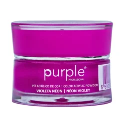 Poudre Acrylique de couleur - Violet néon - 3,5 gr | Purple Professional Hot