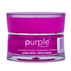 Poudre Acrylique de couleur - Vert néon - 3,5 gr | Purple Professional Best