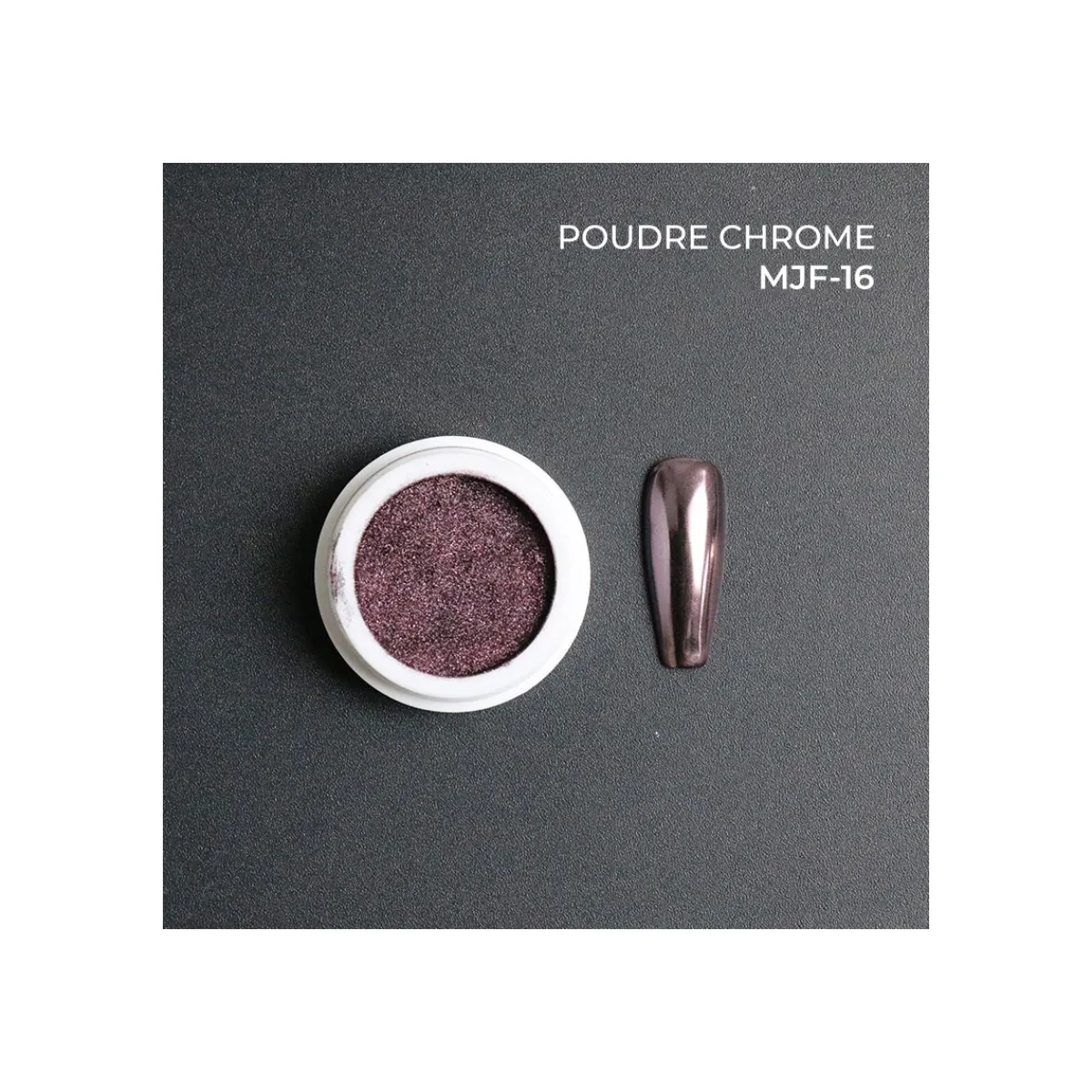 Poudre Chrome Colorée pour Nail Art - Teinte 16 | Fraise Nail Shop Discount