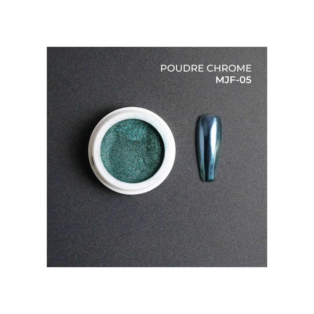 Poudre Chrome Colorée pour Nail Art - Teinte 05 | Fraise Nail Shop New