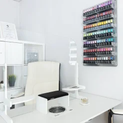 Présentoir mural pour vernis à ongles - Argenté | Emil New