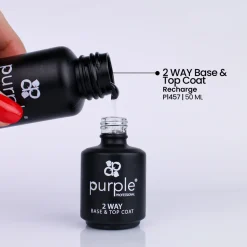 RECHARGE 2 WAY BASE & TOP COAT 50 ml | Purple Professional Outlet