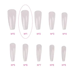 Recharges Capsules MAGIC TIPS BALLERINE / LONG N°1 - 50 pcs | Purple Professional Hot