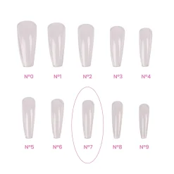 Recharges Capsules MAGIC TIPS BALLERINE / LONG N°7 - 50 pcs | Purple Professional Best