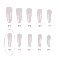 Recharges Capsules MAGIC TIPS BALLERINE / LONG N°5 - 50 pcs | Purple Professional Discount