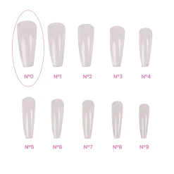 Recharges Capsules MAGIC TIPS BALLERINE / LONG N°0 - 50 pcs | Purple Professional Sale