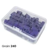 Recharges Emeris Violets 100 pièces - Grain 240 | Fraise Nail Shop Clearance