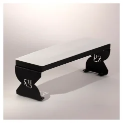 Repose mains Luxury COMFORT - Pieds Noirs / Coussin Blanc | Shemax Hot