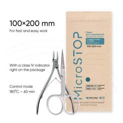 Sachets de stérilisation Bruns 100 x 200 mm - Dry & Steam (100 pcs) | MICROSTOP Best