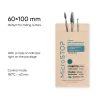 Sachets de stérilisation Bruns 60 x 100 mm - Dry & Steam (100 pcs) | MICROSTOP Outlet