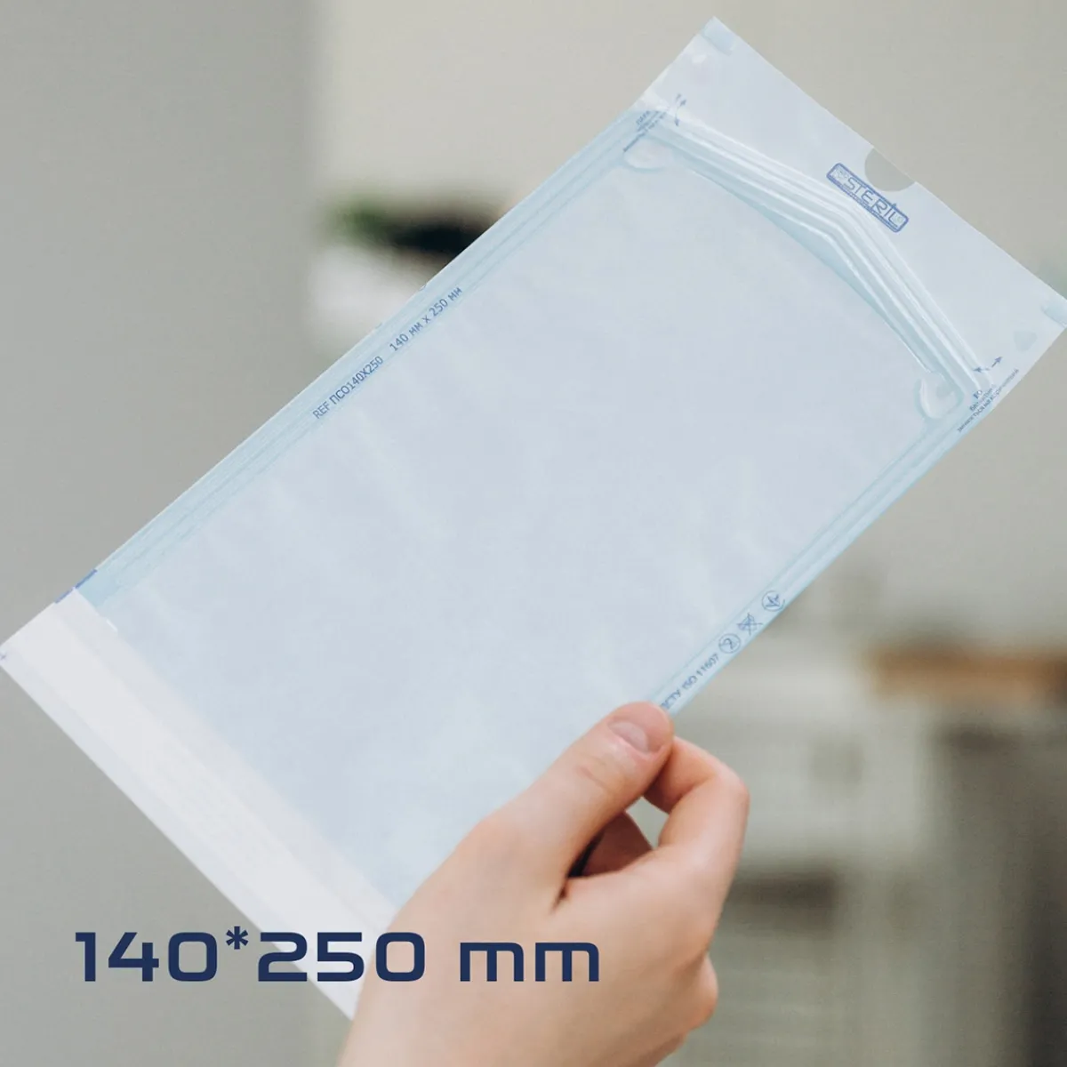 Sachets de stérilisation Transparents 140 x 250 cm - Steam (200 pcs) | ProSteril Hot