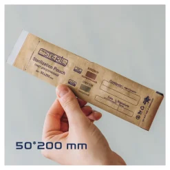 Sachets de stérilisation Bruns 50 x 200 cm - Dry & Steam (100 pcs) | ProSteril Hot