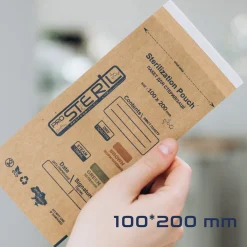 Sachets de stérilisation Bruns 100 x 200 cm - Dry & Steam (100 pcs) | ProSteril Online