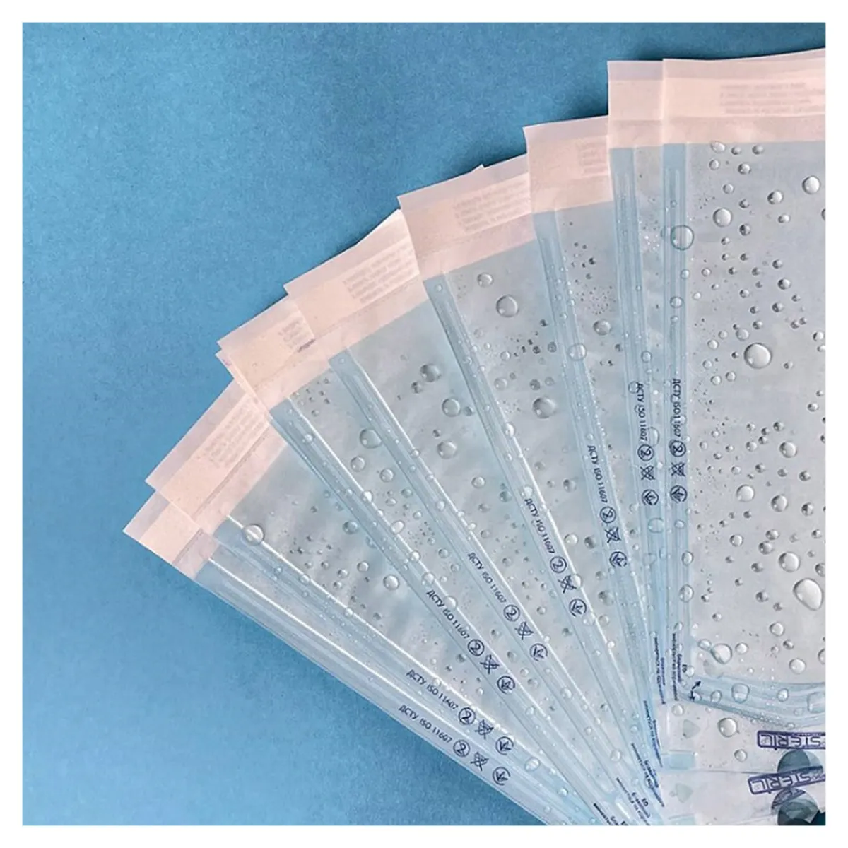 Sachets de stérilisation Transparents 140 x 250 cm - Steam (200 pcs) | ProSteril Hot