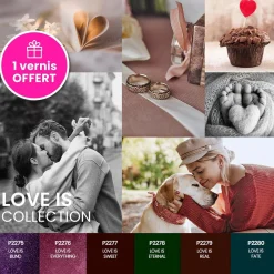 Set de 6 vernis semi-permanents LOVE IS Collection | Purple Professional Online