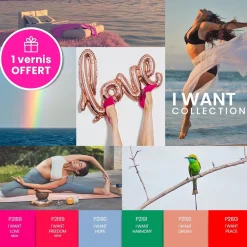 Set de 6 vernis semi-permanents I WANT Collection | Purple Professional Hot