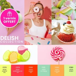 Set de 6 vernis semi-permanents DELISH Collection | Purple Professional Online