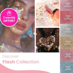 Set de 6 vernis semi-permanents FLASH Collection | Purple Professional New