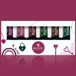 Set de 6 vernis semi-permanents LOVE IS Collection | Purple Professional Online
