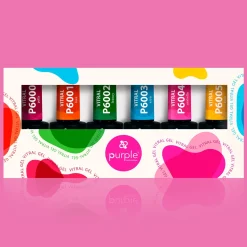Set de 6 vernis semi-permanents "Vitrage" VITRAL Collection | Purple Professional Hot