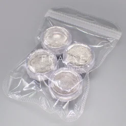 Set de Paillettes Argent - 4 Pots | Fraise Nail Shop Hot