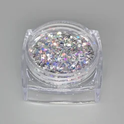 Set de Paillettes Argent - 6 Pots | Fraise Nail Shop Sale