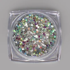 Set de Paillettes Argent - 6 Pots | Fraise Nail Shop Sale