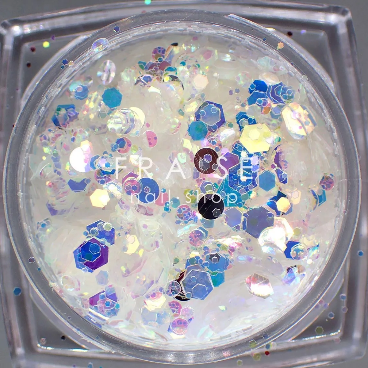 Set de Paillettes Sequins SNOW - 12 Pots | Fraise Nail Shop Fashion