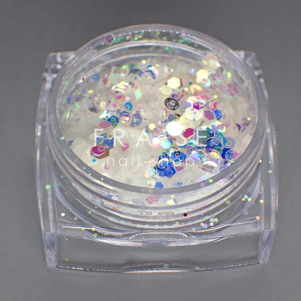 Set de Paillettes Sequins SNOW - 12 Pots | Fraise Nail Shop Fashion