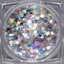 Set de Paillettes Sequins SNOW - 12 Pots | Fraise Nail Shop Fashion